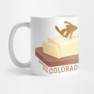 Snowboard Butter Carving | Arapahoe Basin Colorado Mug